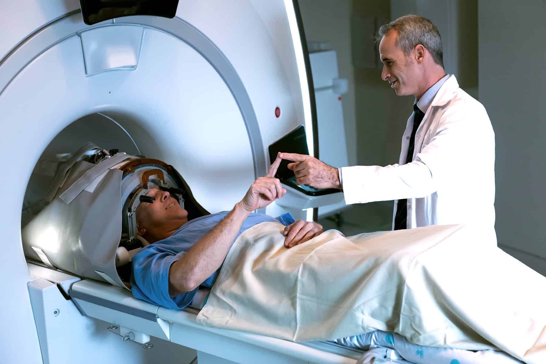 Patient physiological test during treatment